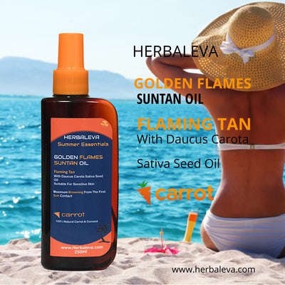 Golden Flames Suntan Oil