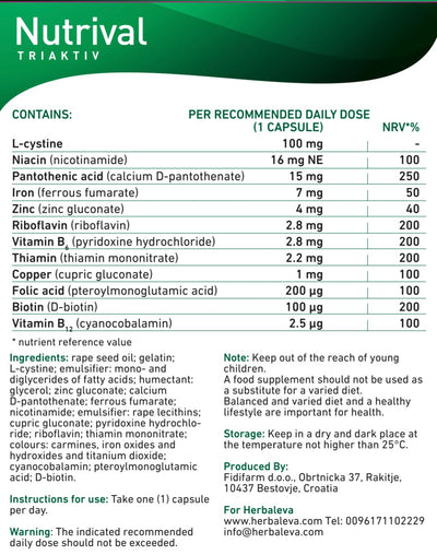 Nutrival Triaktiv ® - Herbaleva 